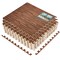 Sorbus Wood Grain Floor Tiles Foam Mat EVA Interlocking Mats Tile 3/8-Inch Thick Flooring Wood Puzzle Exercise Mats w/ Borders
